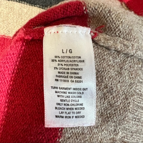 Aeropostale XS Multicolor Striped Tie Cardigan - Picture 4 of 4